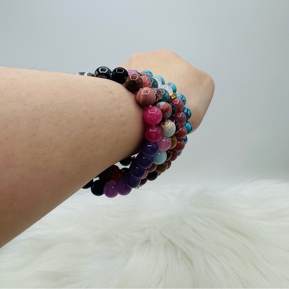 The Boho Wholesale Lot Beaded Bracelet Lot of 5 - Picture 3 of 5